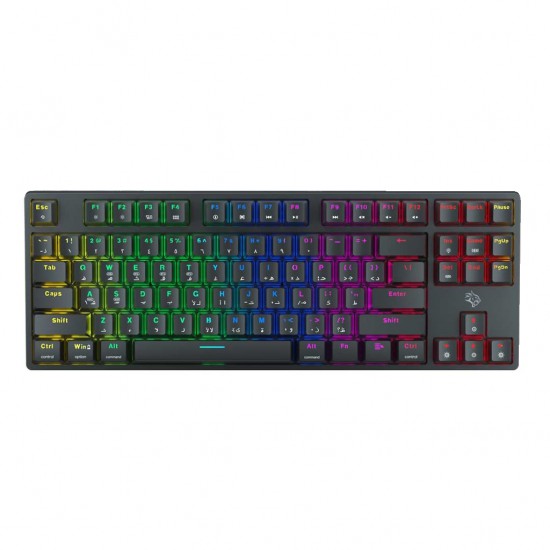 Porodo Mechanical Gaming TKL Gaming Keyboard (PDX220, Red Switch)
